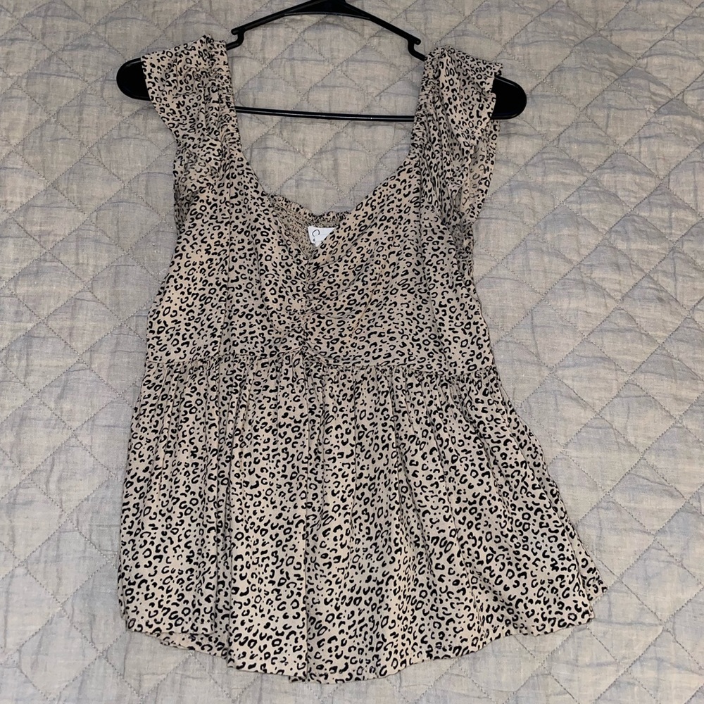 Cheetah baby doll top